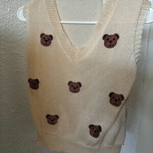 SHEIN teddy bear vest (small)